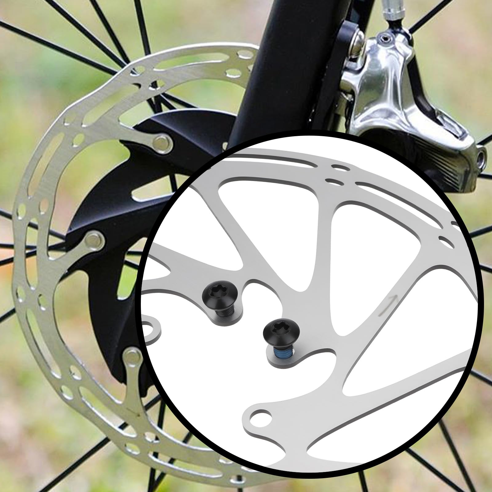 Create idea Zestaw 2 tarcz hamulcowych do rowerów górskich 180 mm kompatybilna z SRAM Centerline 44 X 1,8 mm