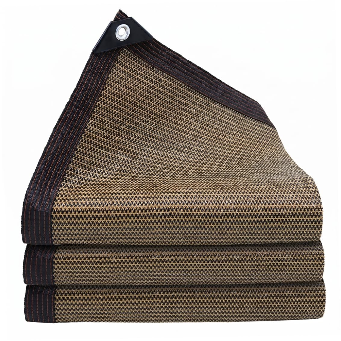 Toile d'ombrage robuste anti-UV bâche marron pour terrasse