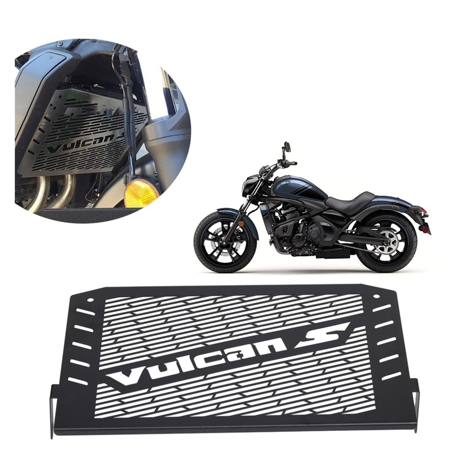 Fireleopard Grille de Protection de radiateur for Moto, Accessoires compatibles avec Vulcan S 650 S650 650S VN650 VN 650 2015-2019