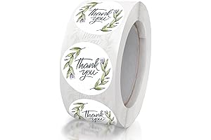 1.5 Inch Thank You Stickers, Floral Design for Every Occasion