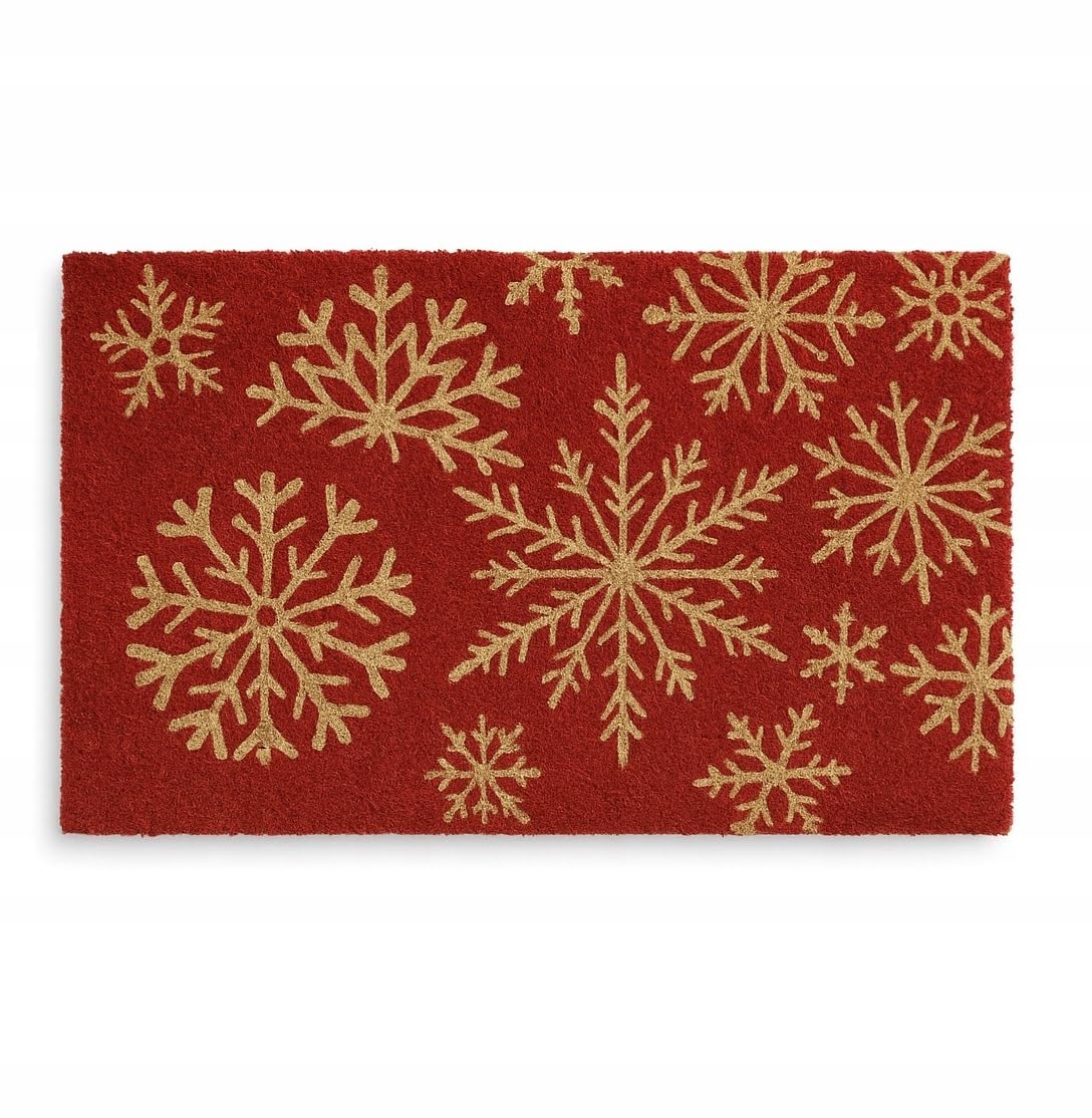 Paillasson de Noël anti-boue 40x70x1,5 cm tapis entrée propre