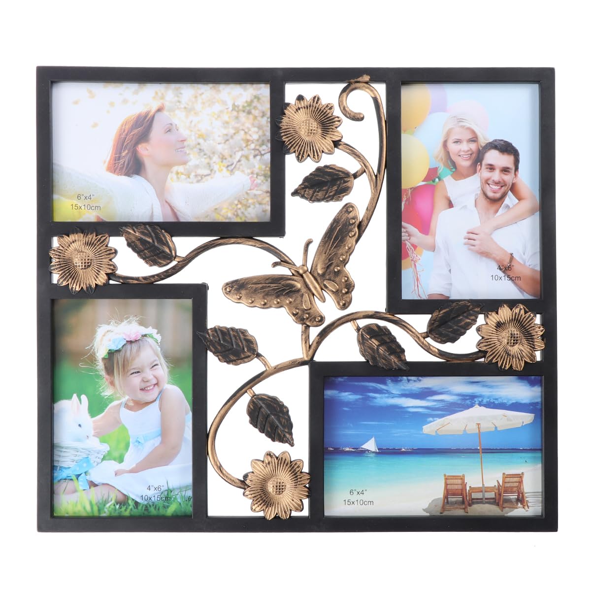 Cadre photo décoratif vigne vintage ULTNICE finition noire