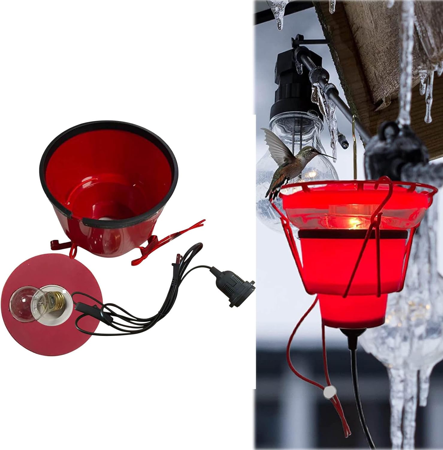 Heated Hummingbird Feeders for Outdoors Hummingbird Feeder Heater Parts Attaches to Feeder