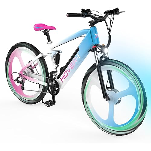 Hover-1 Instinct Electric Bike with 350W Motor, 15 mph Max Speed, 26” Tires, and 40 Miles of Range E-Bike