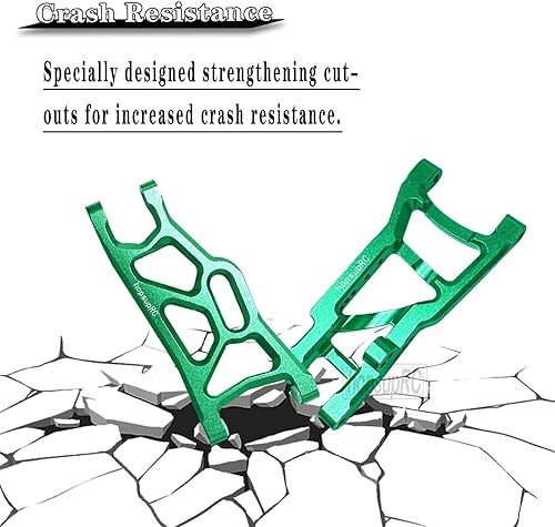 Miniatura 3 de Suspensión delantera trasera A brazos parte mejorada para 110 Rustler VXL 2wdStampede VXL 2wd, suspensión delantera trasera de aluminio de aleación