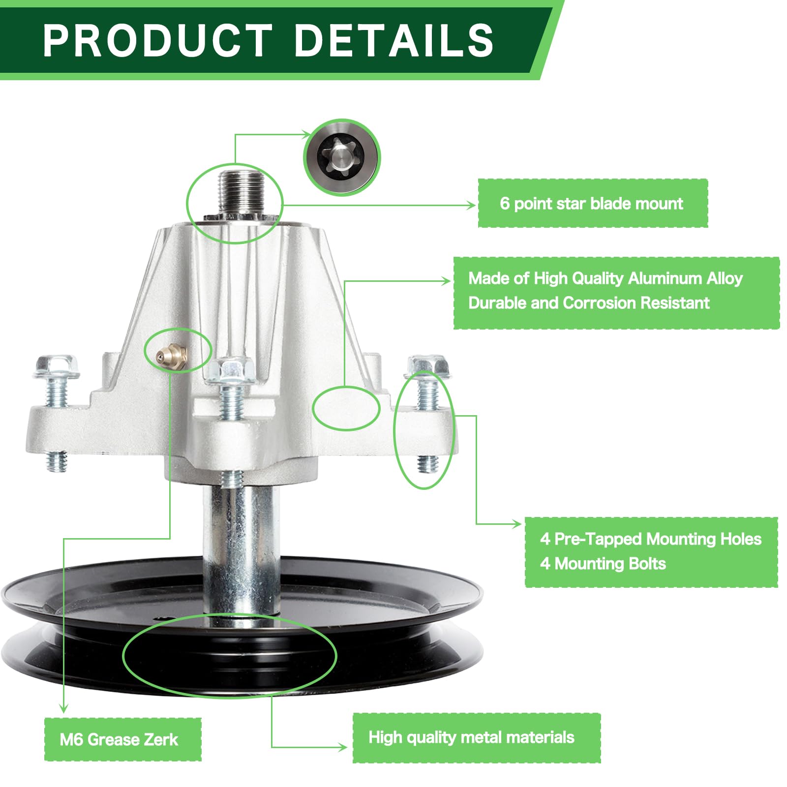 Amazon.com : 918-04865 Spindle Assembly Fit for 46 inch Deck Cub