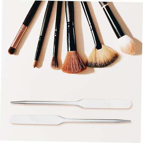 minkissy 4pcs Stainless Steel Makeup Spatula Cosmetic Mixing Rods for Foundation Nail Art and Creams Tools for Blending Colors Beauty Salons and