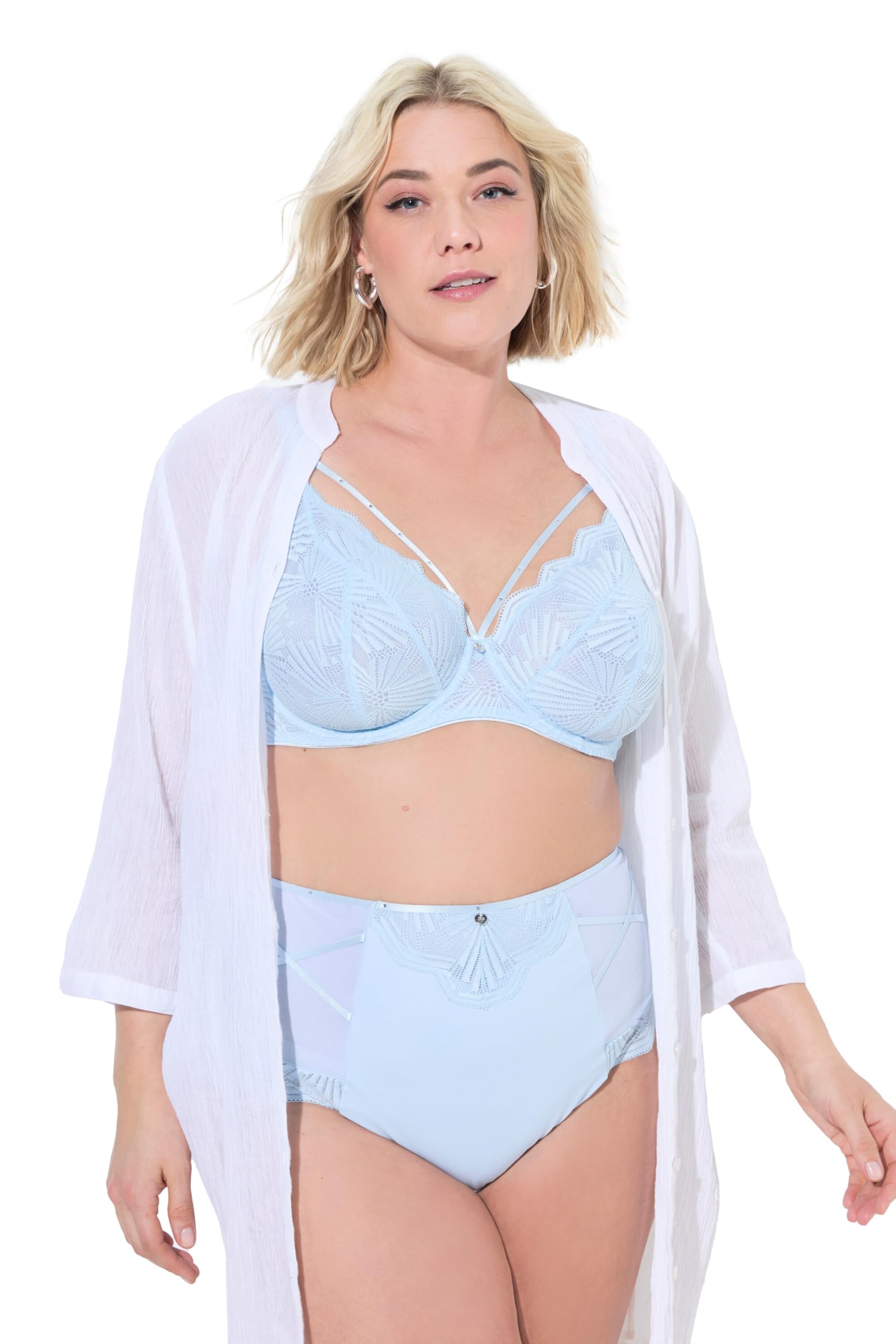 Ulla Popken Damen Shaping-Brief, Lace and Straps
