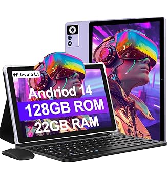 Amazon.com : 2025 Android 14 Tablet 22GB RAM 128GB ROM 1TB