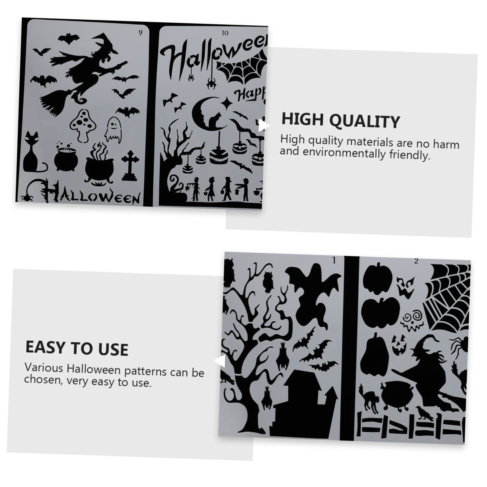 72pezzi Stencil Per Dipingere Halloween Creativi Facile Usare Per Decorazioni Scrapbooking e Artistici Per e Adulti