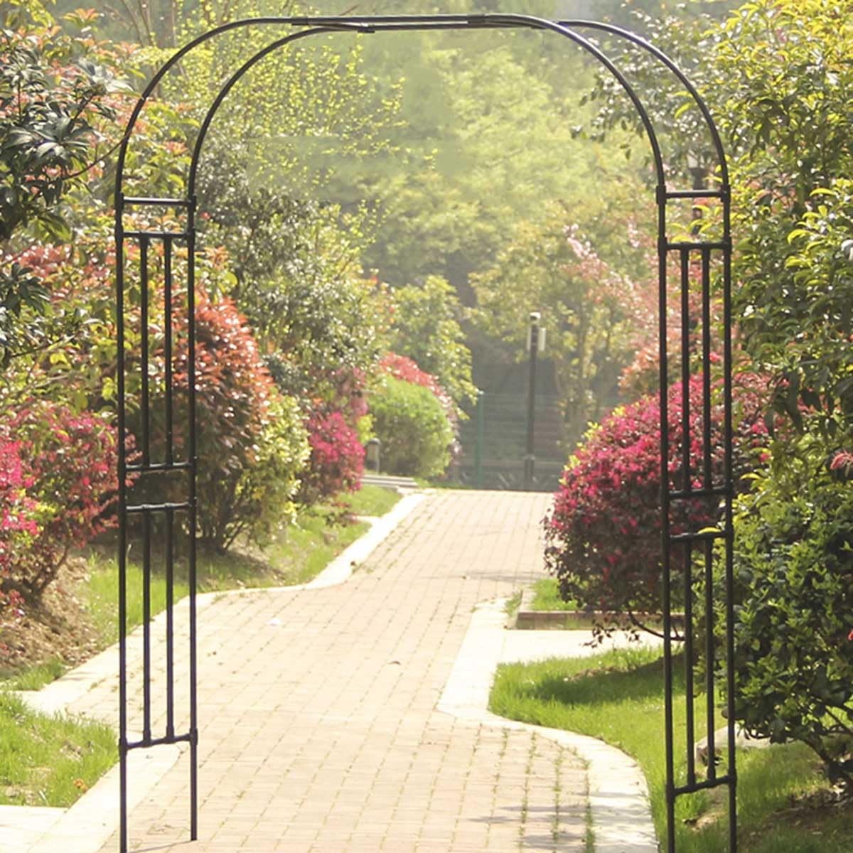 Arco per Rose da Giardino Arco della Pianta Rampicanti 1.80x2.40m 2.80x2.40m 3.0x2.40m Arco Sostegno Pergolati da Esterni, Resistente alle Intemperie(240x240cm)