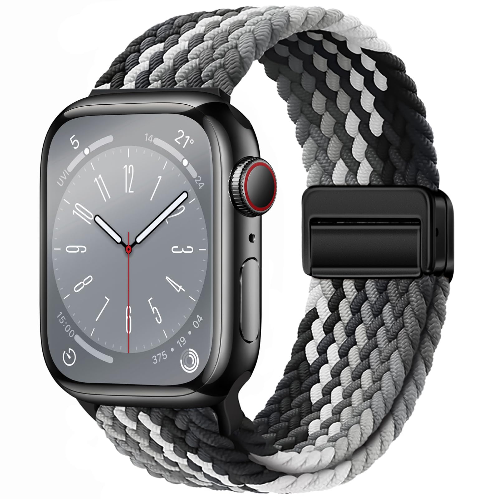 Magnetic Braided Sport Loop Compatible with Apple Watch Bands for Women Men