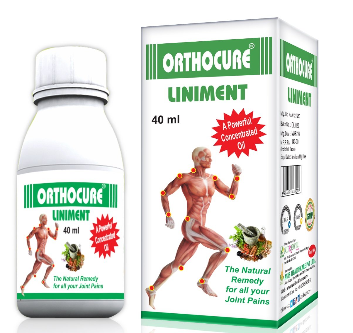 Orthocure Liniment Joint Pain Oil (Pack of 2) (B07FDSZSQQ) Amazon Price History, Amazon Price Tracker