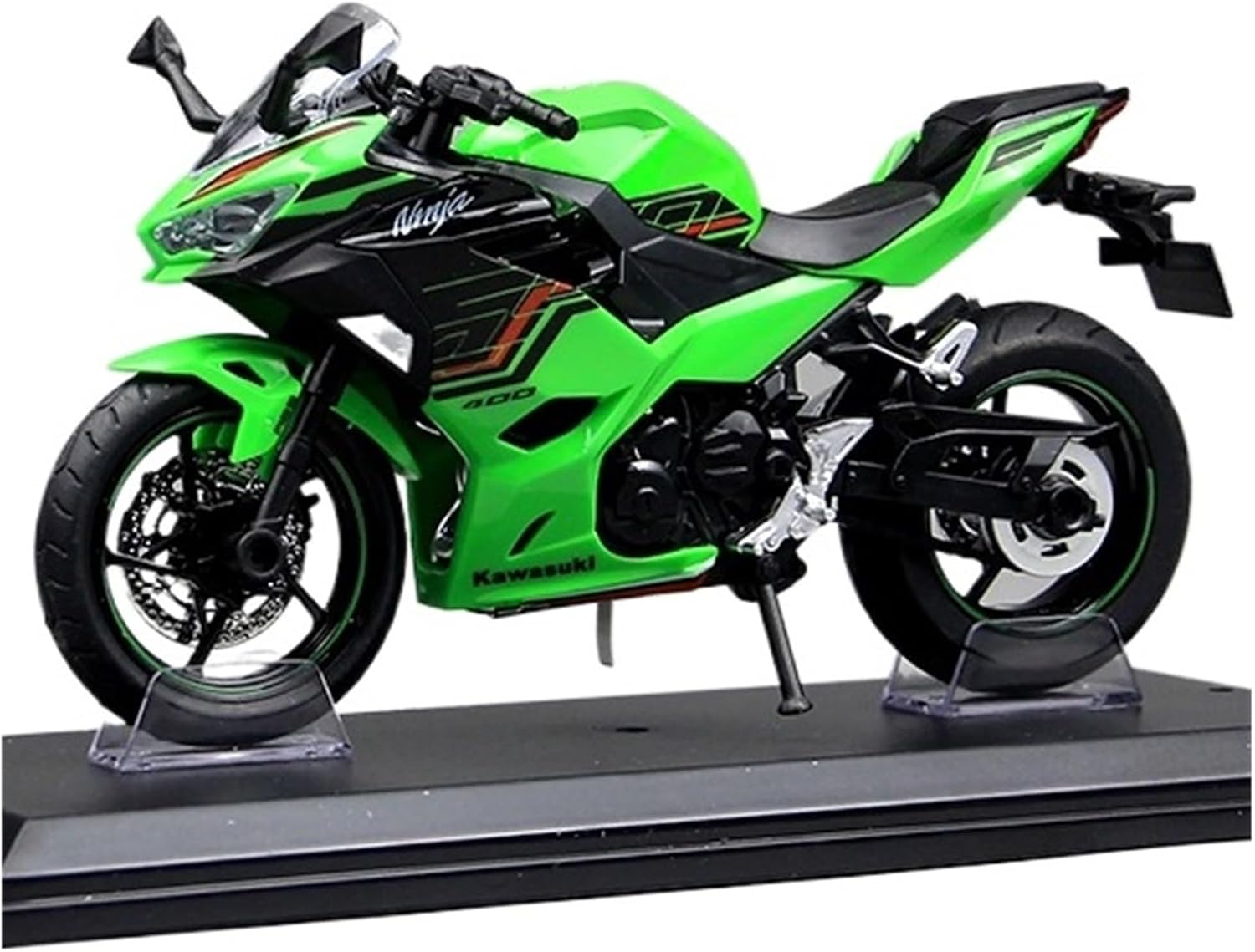 Scale Model 1:12 Scale for Kawasaki Ninja Motorcycle Model Kit Green Static Die Cast Collection Collectible Ornaments