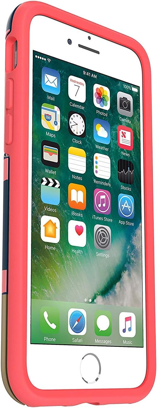 OtterBox Symmetry Series Case for iPhone 8 & iPhone 7 (NOT Plus) - Bulk Packaging - DIP DOT (Candy Pink/Polka DOT Gold DIP Graphic)