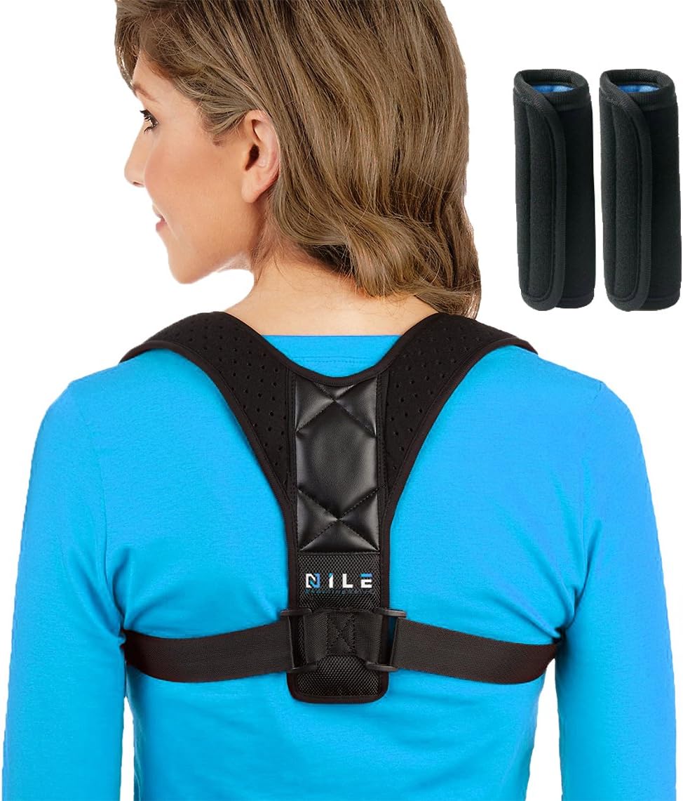 Back Brace Posture Corrector for Women & Men - Best Effective Comfortable Adjustable Posture Brace for Slouching & Hunching - High Quality Premium Brace Perfect Clavicle Support With Underarm Pads