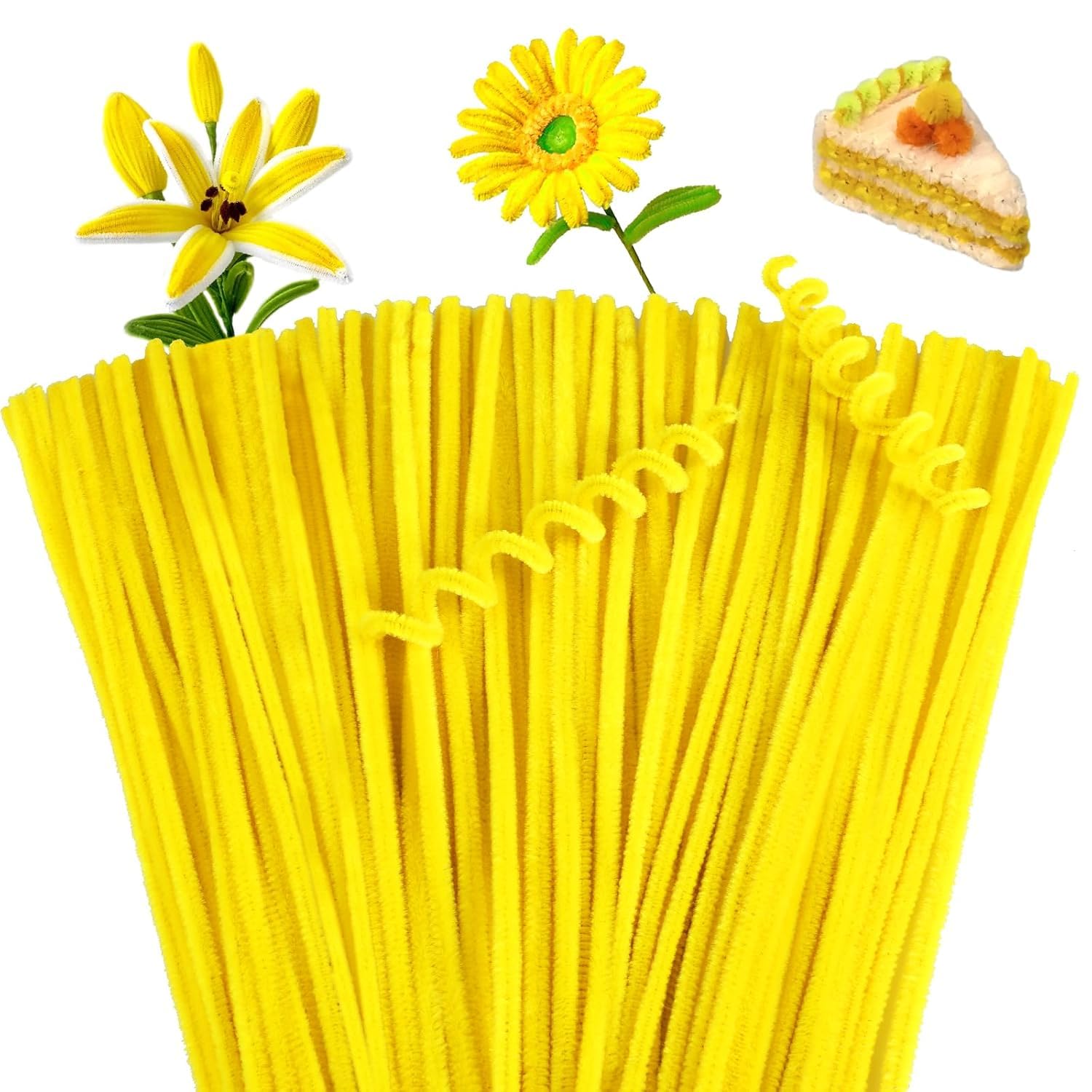 Colorful Pipe Cleaners for Crafts & Flowers -15