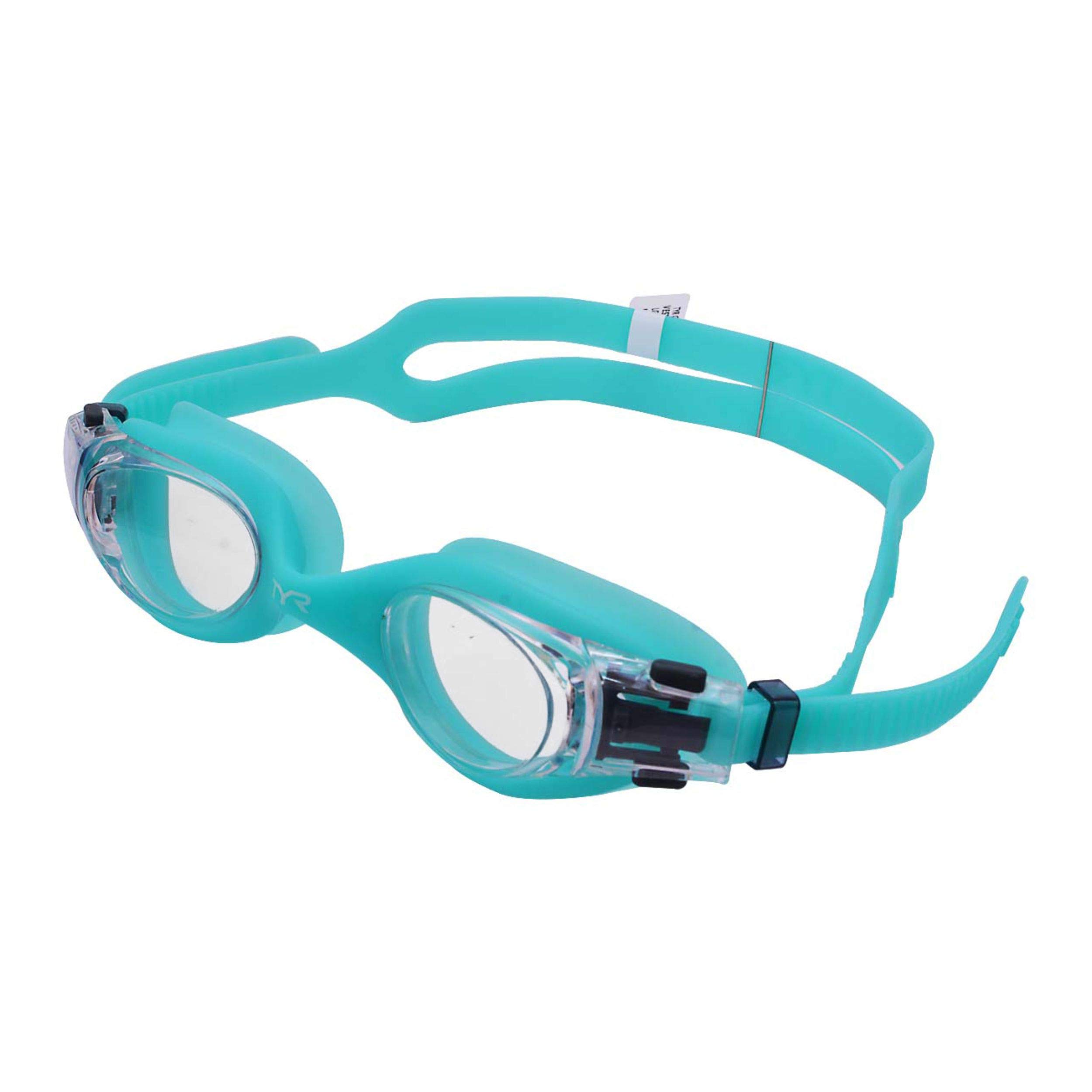 TYR Women Vesi Femme Low Profile Swimming Goggles - Clear/Mint/Mint, Small