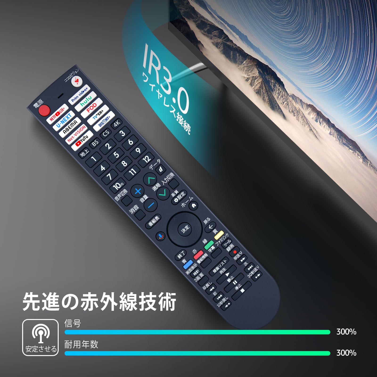 Amazon | テレビリモコン GB434SA for SHARP RRMCGB434WJSA シャープ