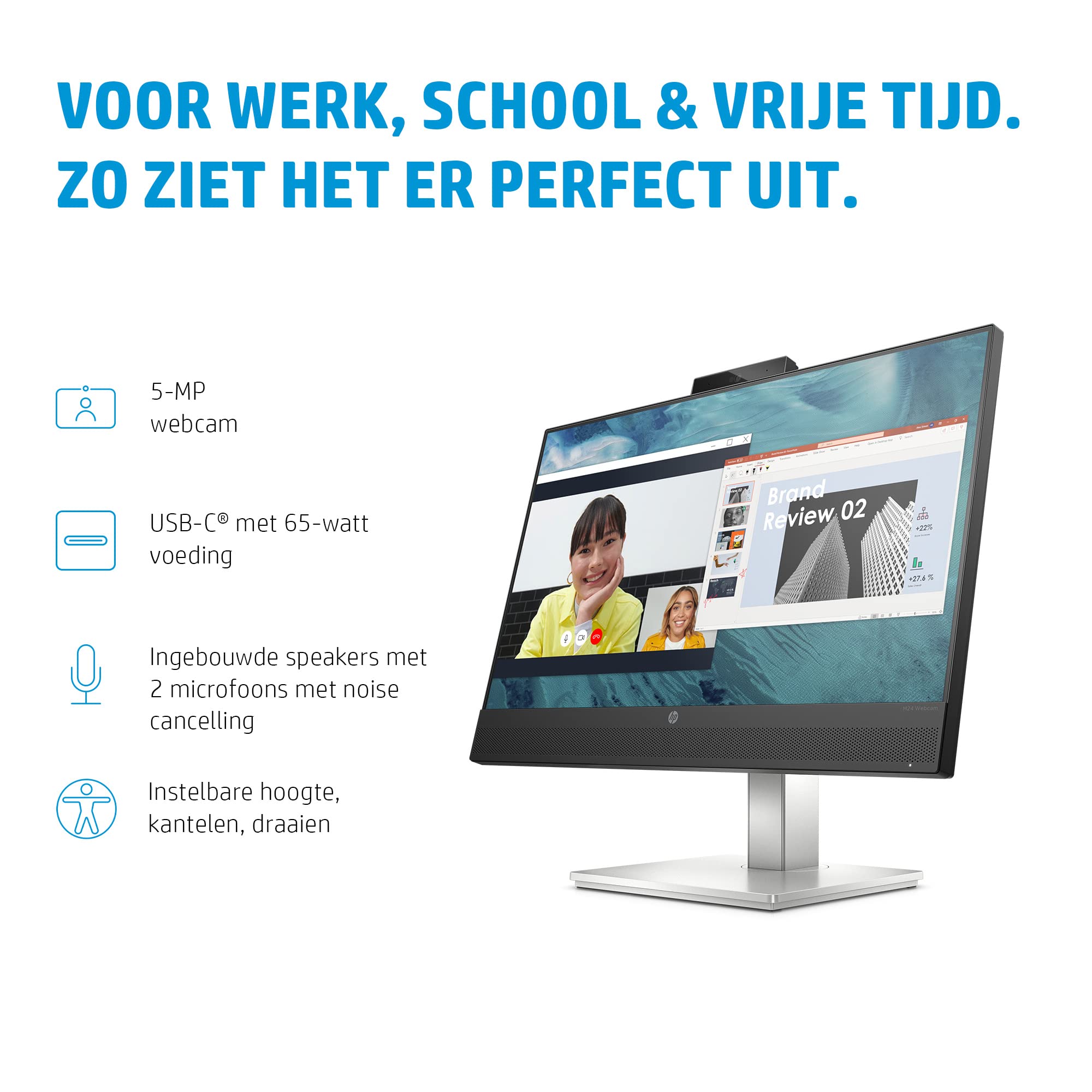 Ecran Ordinateur - Moniteur PC HP 40Z32AA ABB 23.8" FHD LED IPS