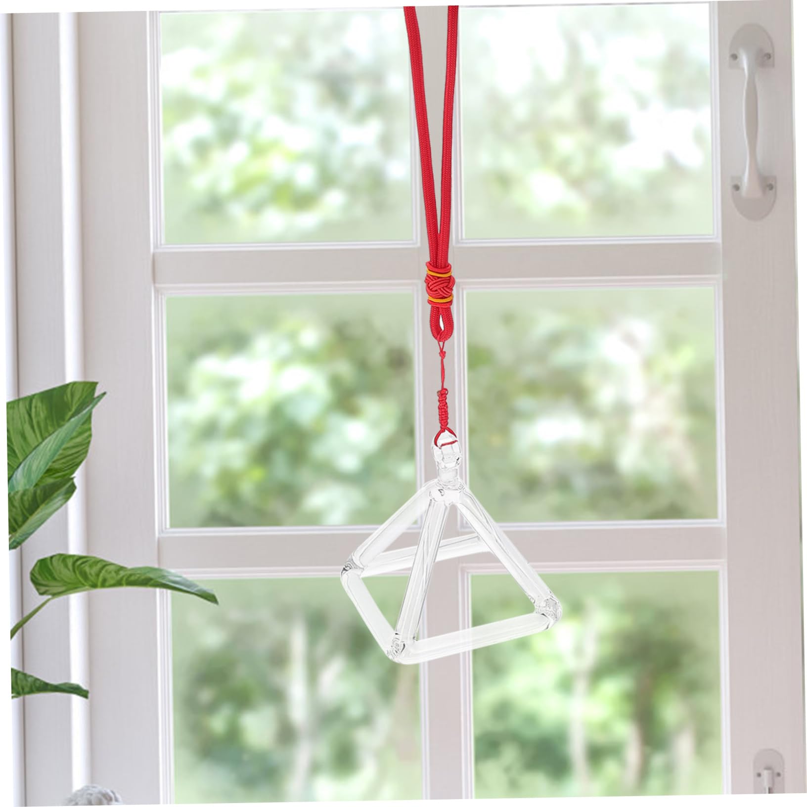 Set Piramide Cantante in Cristallo Trasparente 3 Pollici per Meditazione | Strumento Battente, Profilo Decorativo, Adatto a Terapia del Suono e Uso Meditativo Stile Casuale
