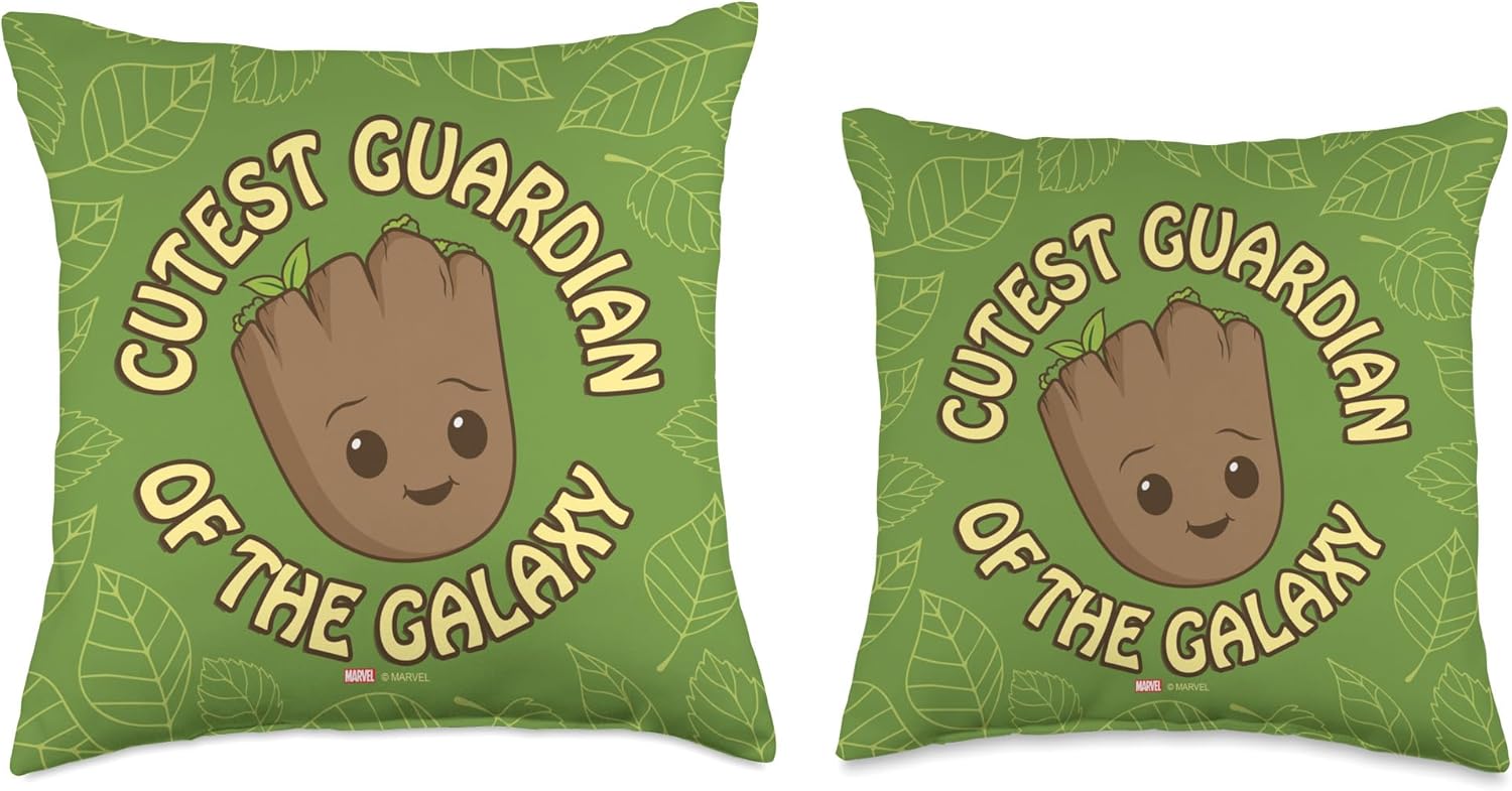 Marvel Studios I Am Groot Cutest Guardian in the Galaxy Throw Pillow