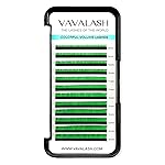 Colored Lash Extensions 0.07mm D Curl Green Individual Volume Lashes Extensions 13-20 Mix Length Color Eyelash Extensions for Salon (Green 0.07-D, 13-20mm)