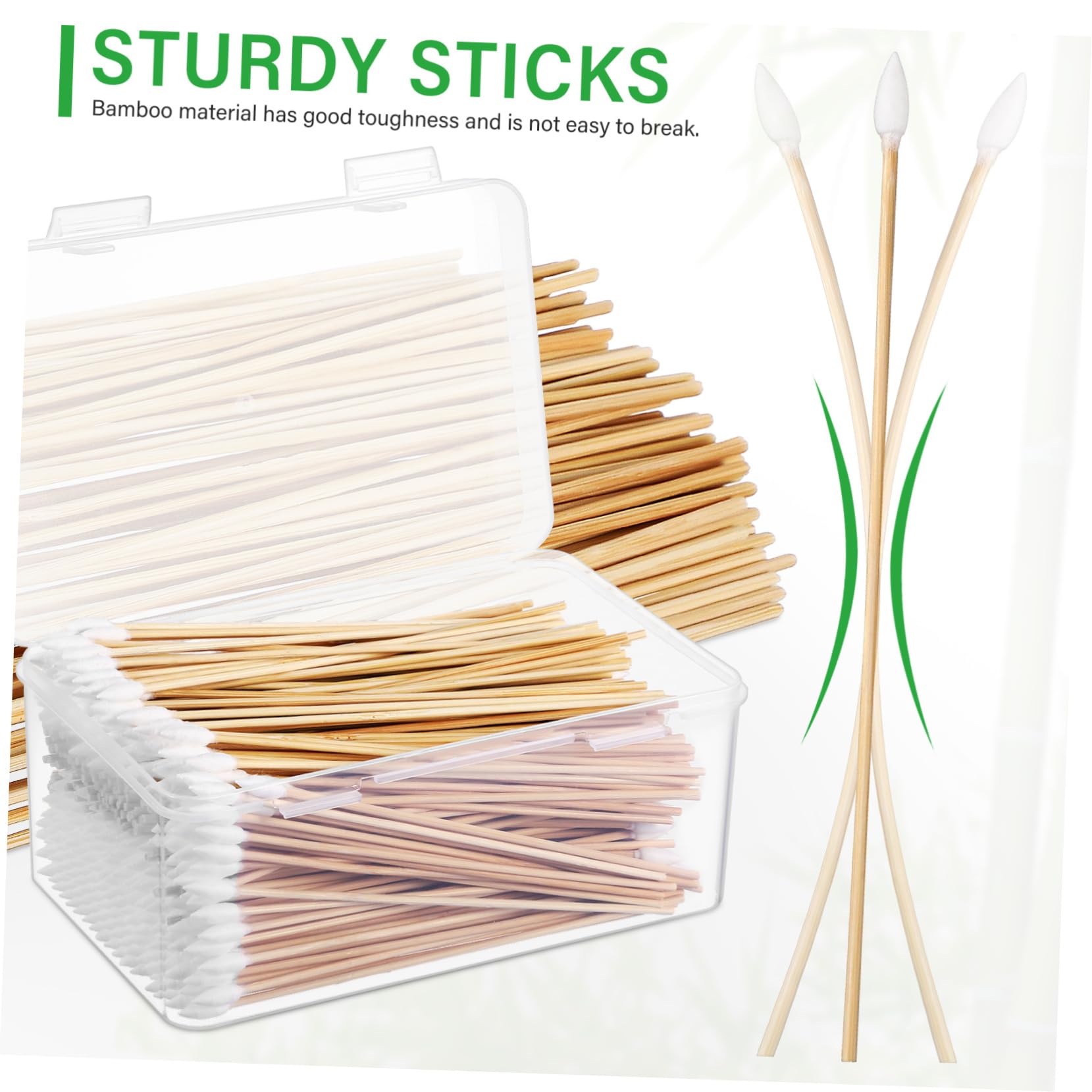 BESTYASH 5 Series Hisopos Para Limpiar Cera De Oídos Eliminación Palos Limpiador Individualmente Torunda Limpieza Aplicadores Baño Hola Clavo Khaki Algodón 500 Piezas X 5