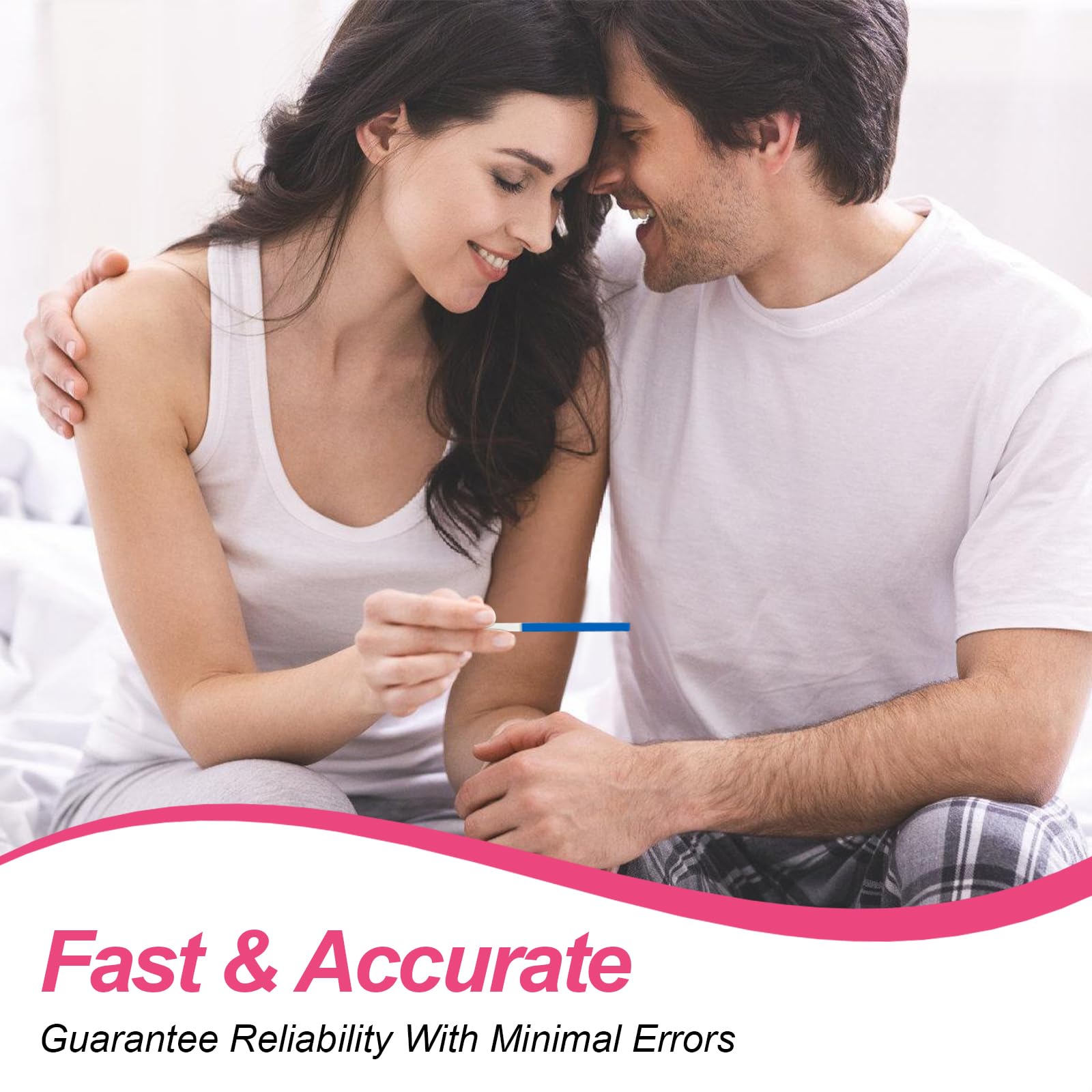 25 Tests d'Ovulation+10 Tests de Grossesse, Tests d'Ovulation Tests de Grossesse, Tests d'ovulation Sensibles à 25 miu/ml, Test de Grossesse Fiable et Rapide, Test de Fertilité pour Femme Ovulation