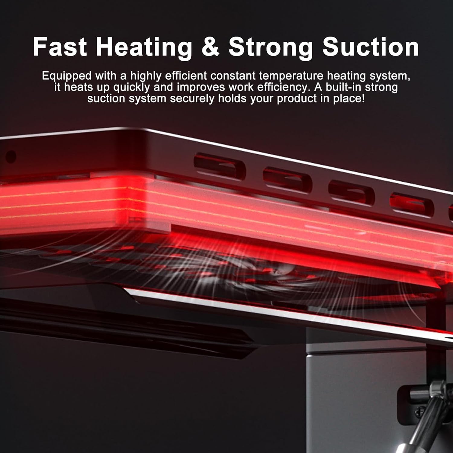 Advanced 300W Heated Phone Screen Separator, 7-Inch Universal Anti-Slip Platform with Strong Suction Base for Efficient LCD Digitizer Repair and Reverse Splitting Technology