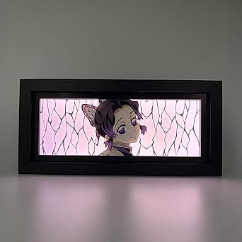 Shinobu Light Box - Demon Slayer Anime Lamp Figure Night Light 3D Anime Room Decor Gift for Otaku