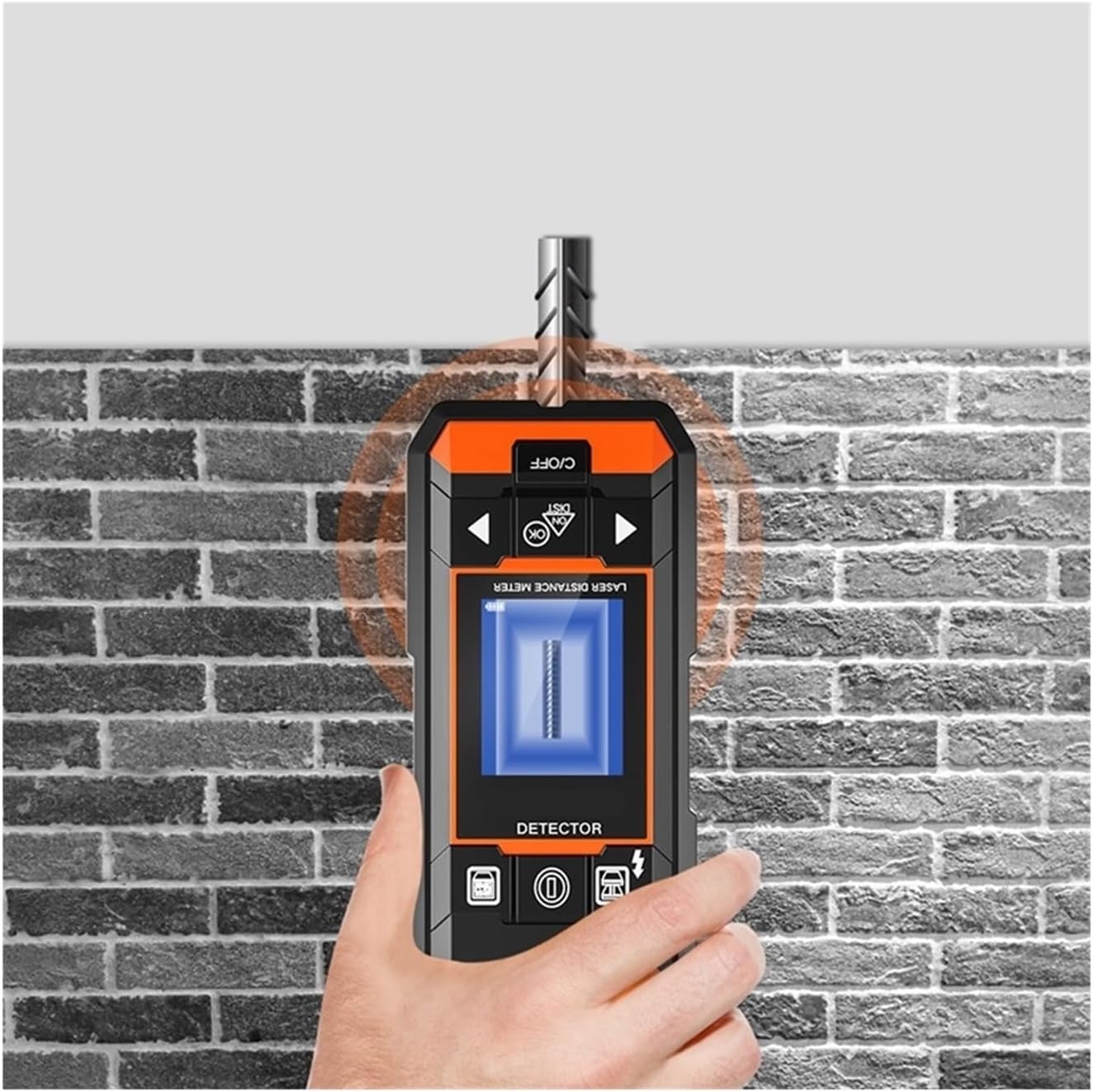 Stud Finder Wall Scanner, Metal Detector Wiring Detector Meter Multifunctional Hidden Wire Metal Wood Finder Wall Scanner USB Digital Tape