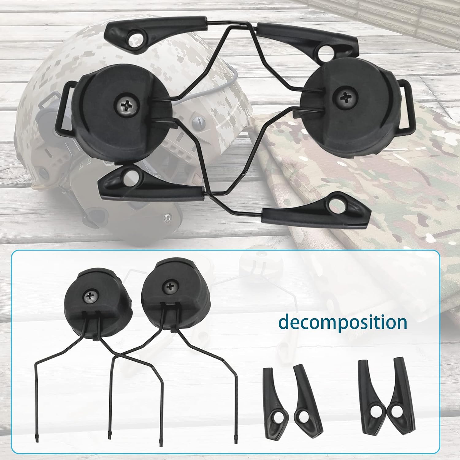ARC Rail Adapter Compatible with Howard Leight Impact Sports Series of Earmuffs