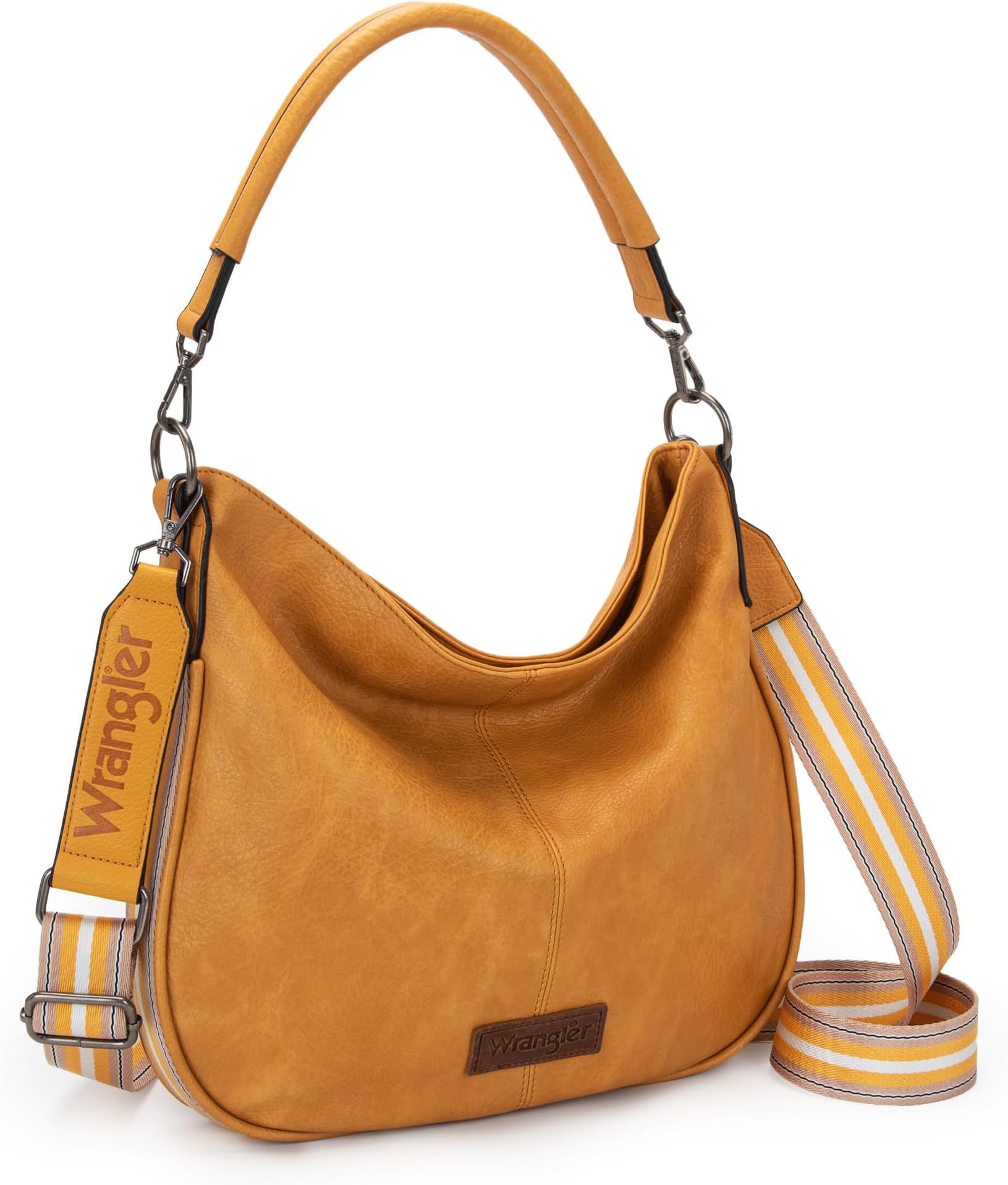 Wrangler Hobo Bags for Women Striped Cotton Ribbon Shoulder Purse and Handbag