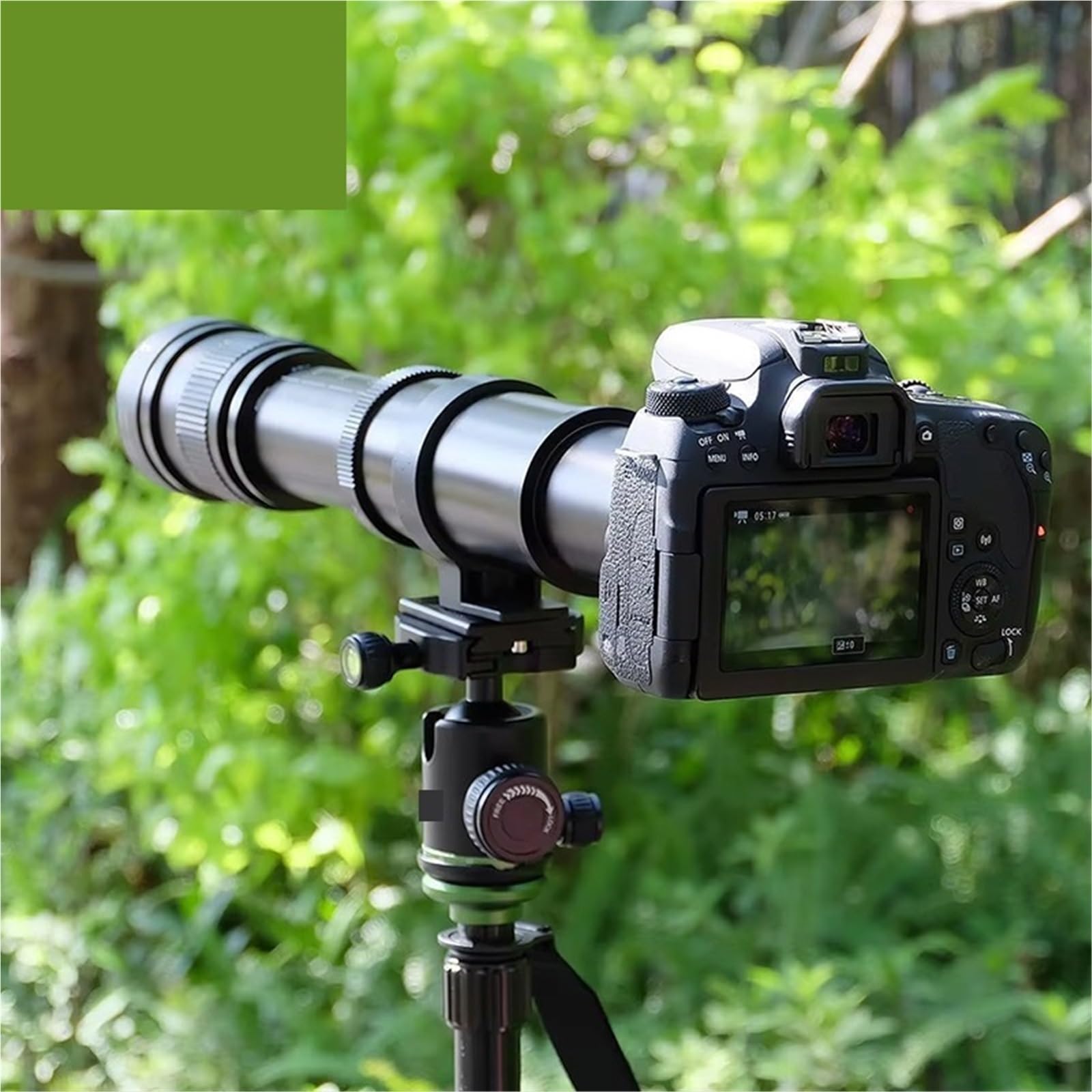 Compatibile con obiettivo zoom super teleobiettivo manuale Sony 420-800mm F8.3-16 con anello adattatore(A mount)