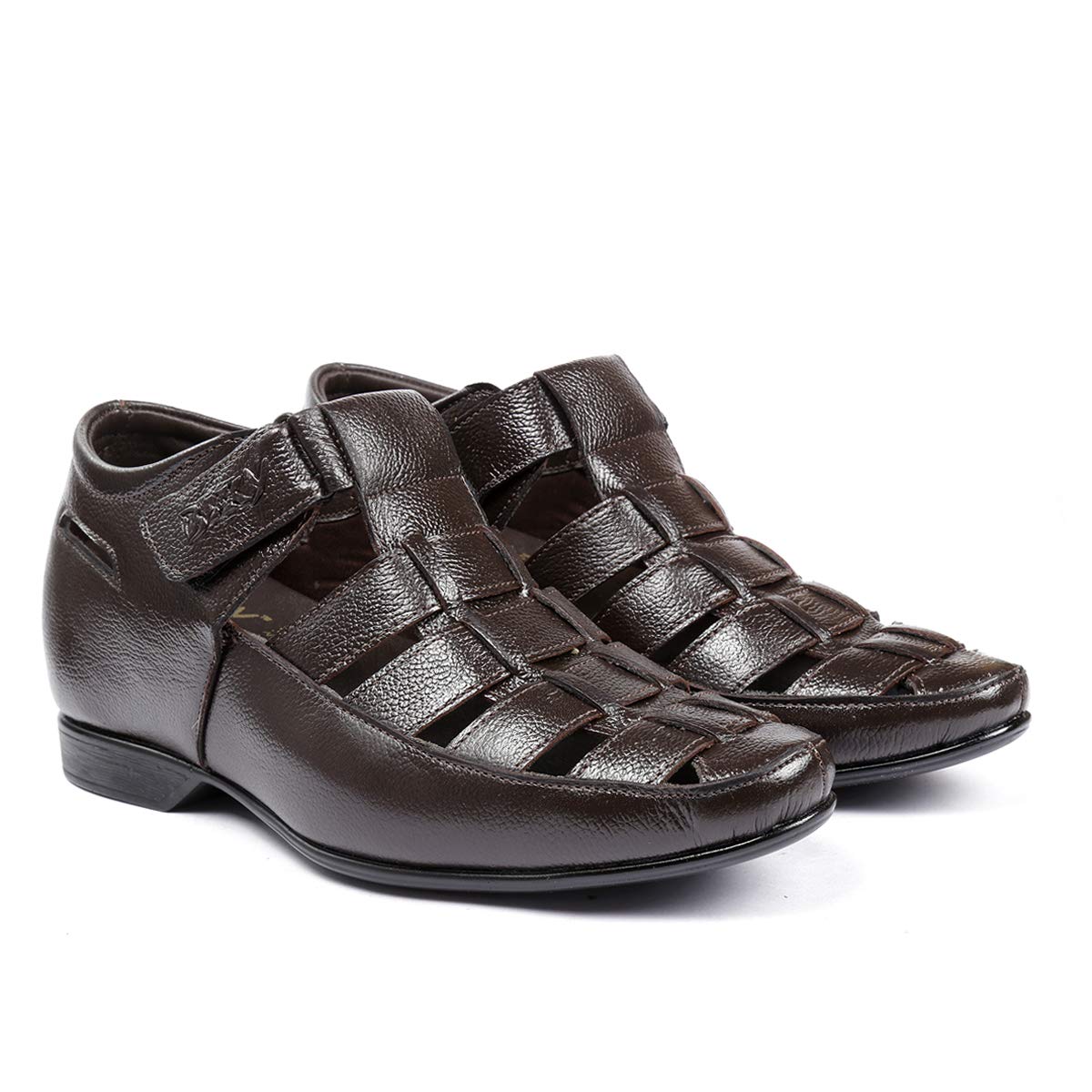 3 Inch (7.6 cm) Height Increasing Casual Faux Leather Brown Roman Sandals for All Occasion. -10 UK (B07RM2FM1S) Amazon Price History, Amazon Price Tracker