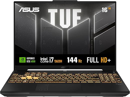 ASUS TUF Gaming F16 Intel Core i7, RTX 4050, 16 GB, 512 GB SSD, W11 Home,16.0'' FHD, Mecha Gray - FX607VU-RL007W