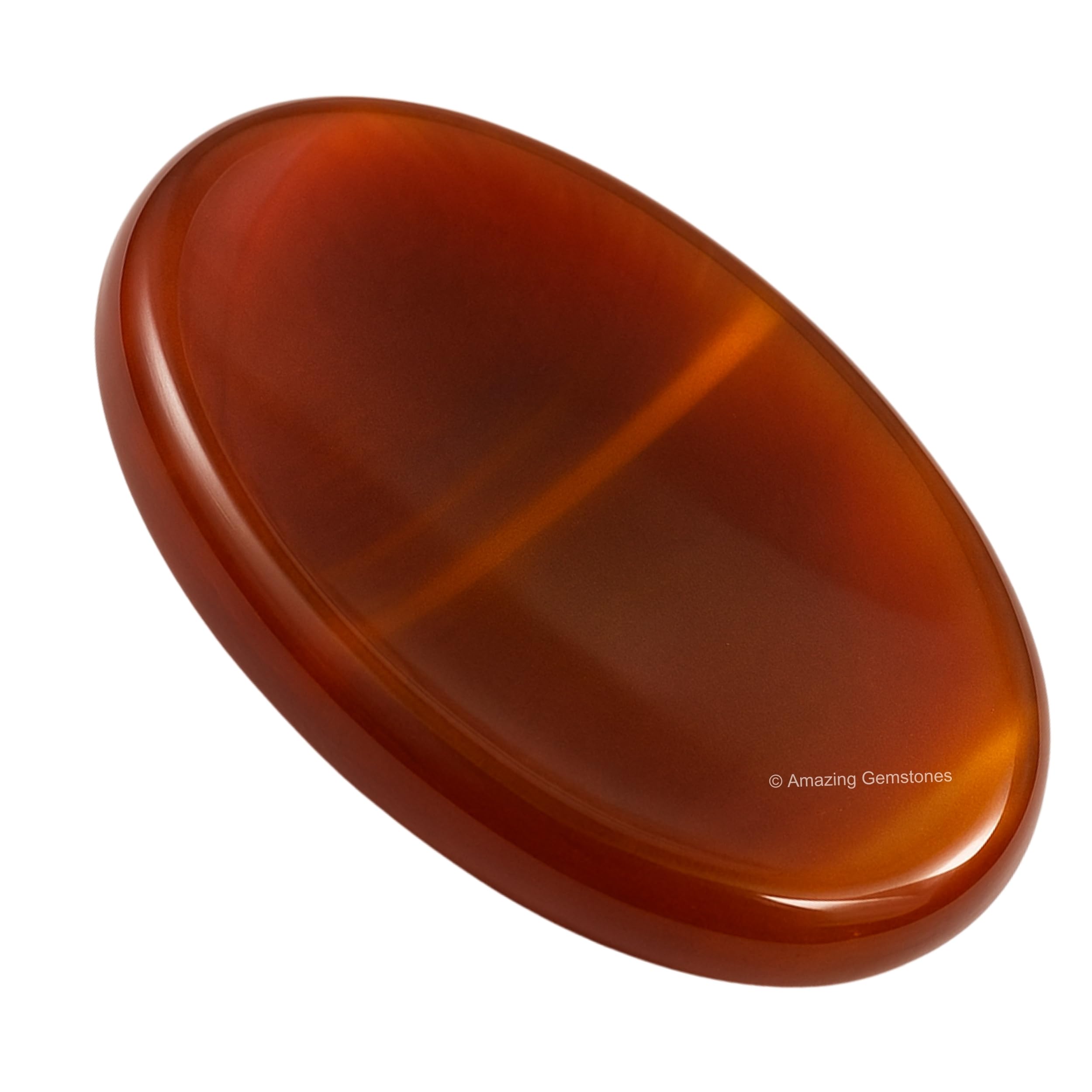 Carnelian Onyx Crystal Worry Stones for Anxiety, 1.5 Inches Healing Crystal