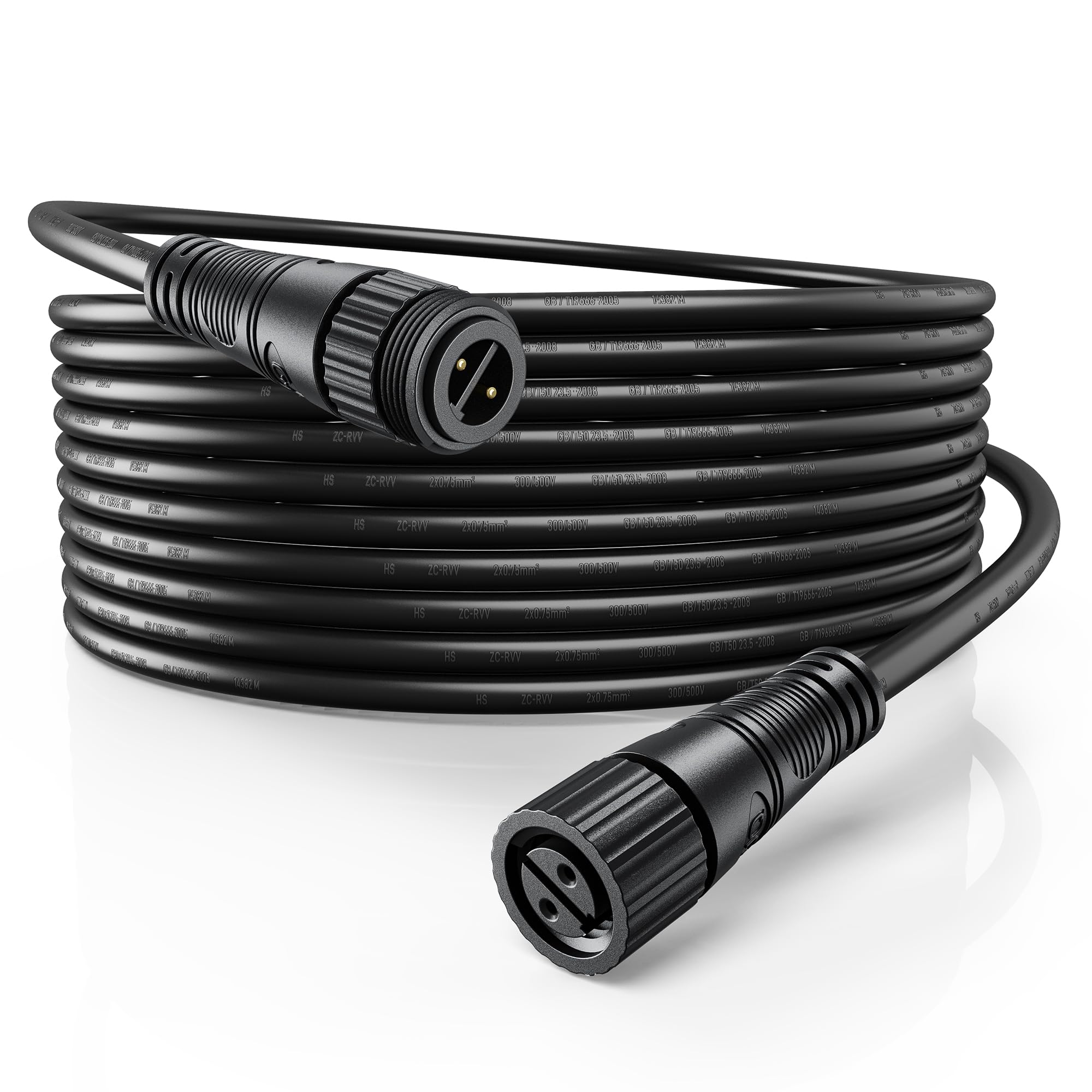 16FT (1-Pack) Waterproof Extension Cable for Philips Hue Outdoor 24V Lights – Compatible with Lily Spot, Calla Pathway, Impress Pedestal & Wall Light,