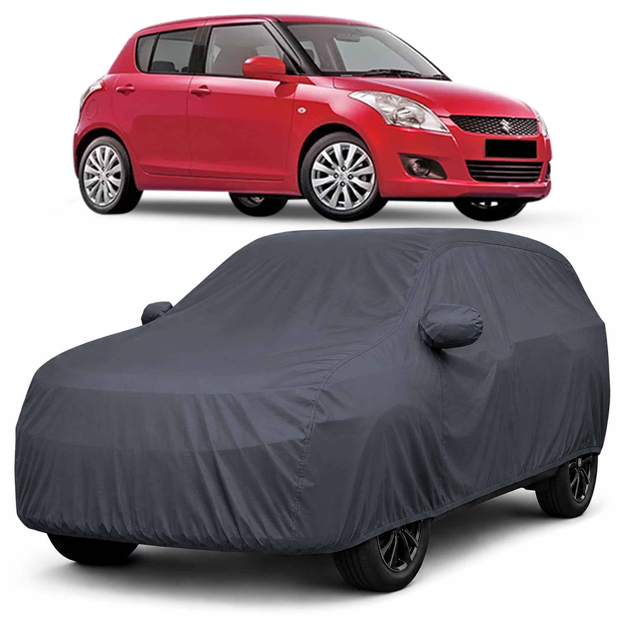 Autofact Premium Car Cover for Swift 2012-2016 | All Weather Waterproof Full Body Car Cover | Light-Weight Triple-Stitched Outdoor Shield with UV Protection, Dustproof & Heat-Resistant