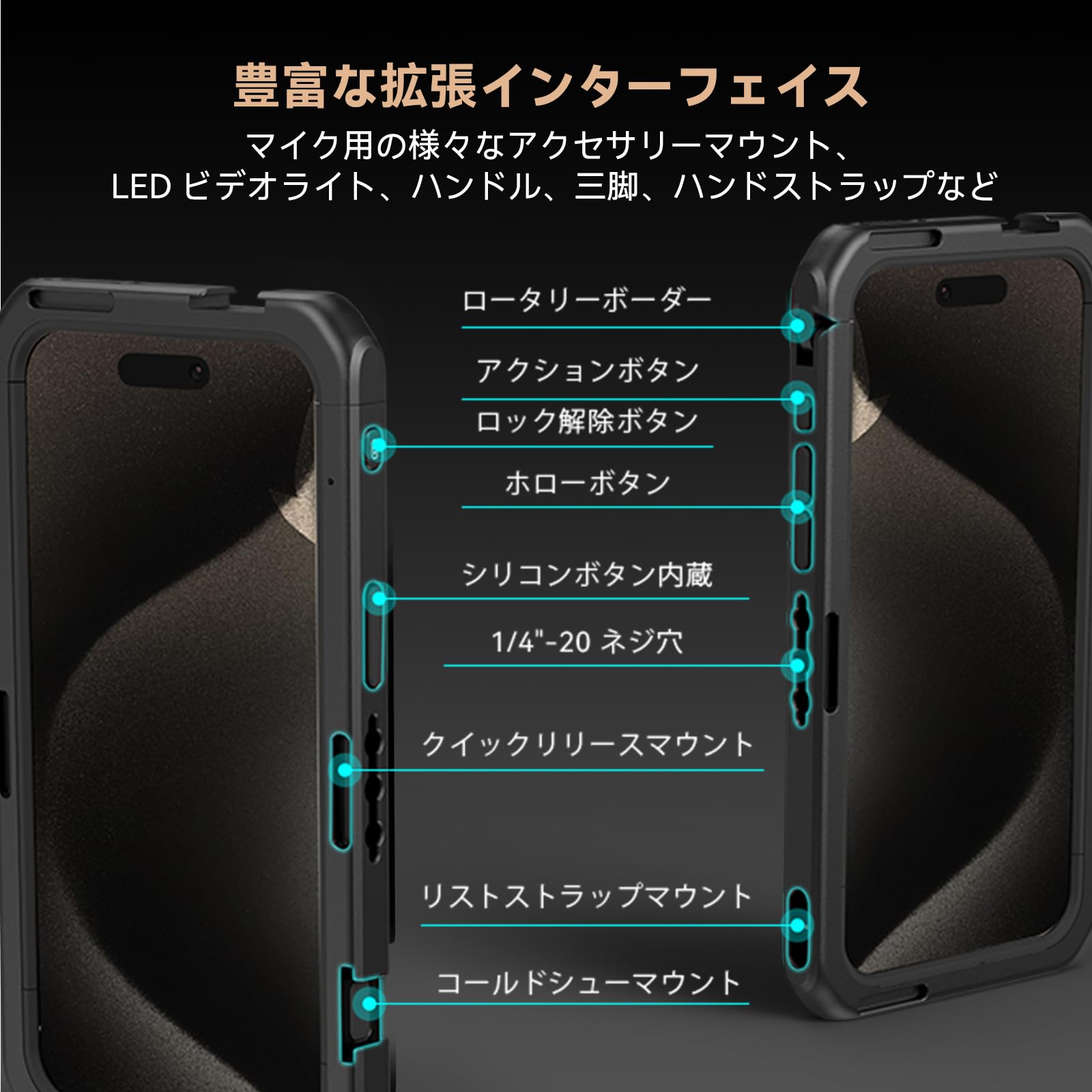 Amazon.co.jp: SmallRig スマホビデオリグ iPhone 15 Pro Max