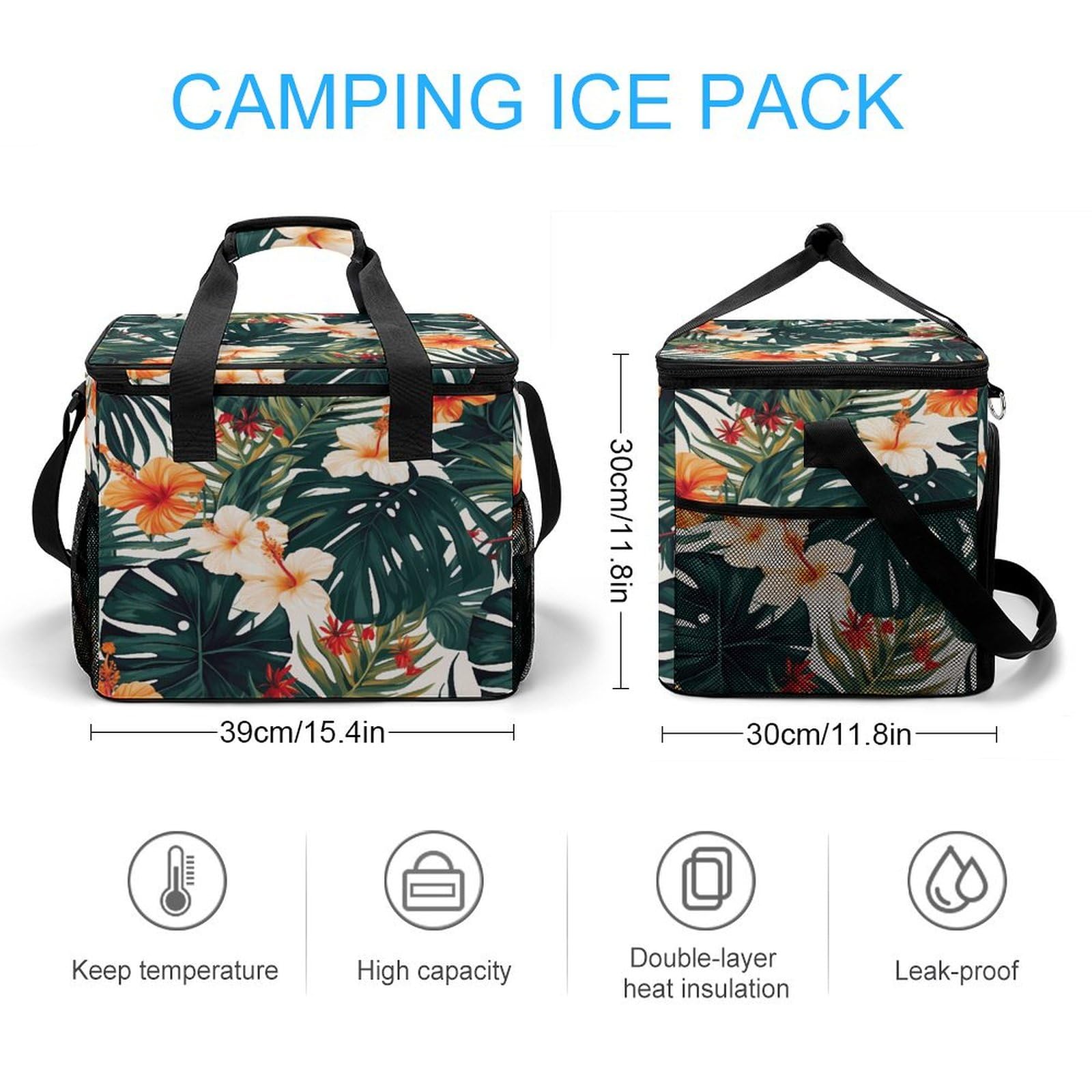 Amazon.com : Large Cooler Bag, Tropical Summer Hawaiian 