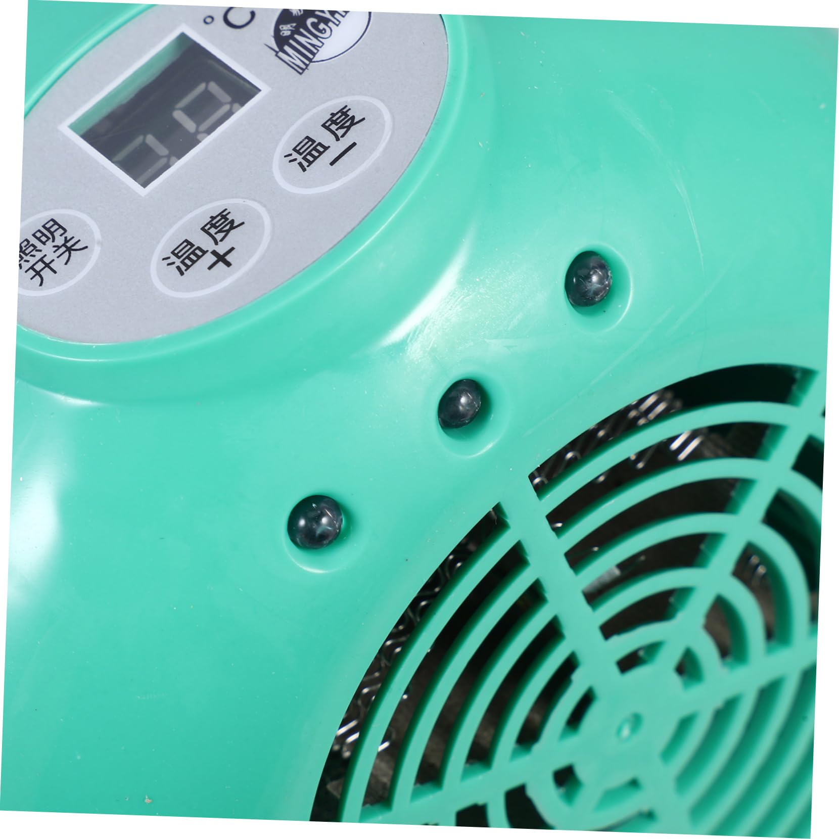 Lampada Riscaldante per Rettili e Uccelli, Emettitore di Calore | 1 Pezzo, Plastica e Metallo, Verde, senza Emissione Luminosa, per Terrario