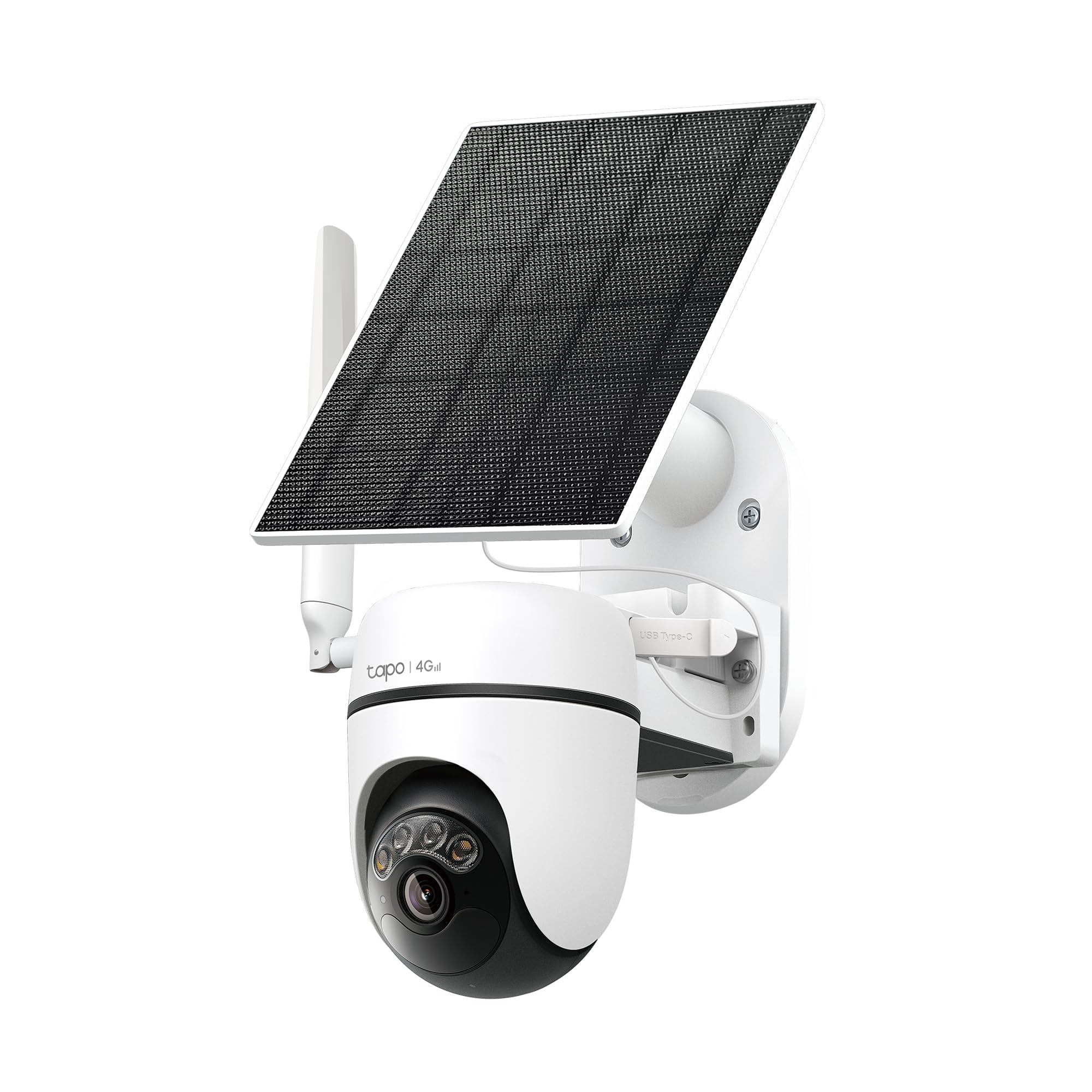 Tapo C615G Kit - Cámara vigilancia WiFi Exterior 360°, 4G y WiFi, 2K, Solar | Detección de Movimiento, Personas, Mascotas y Vehículos. Con Panel Solar. Alarma Luz y Sonido. App Tapo.