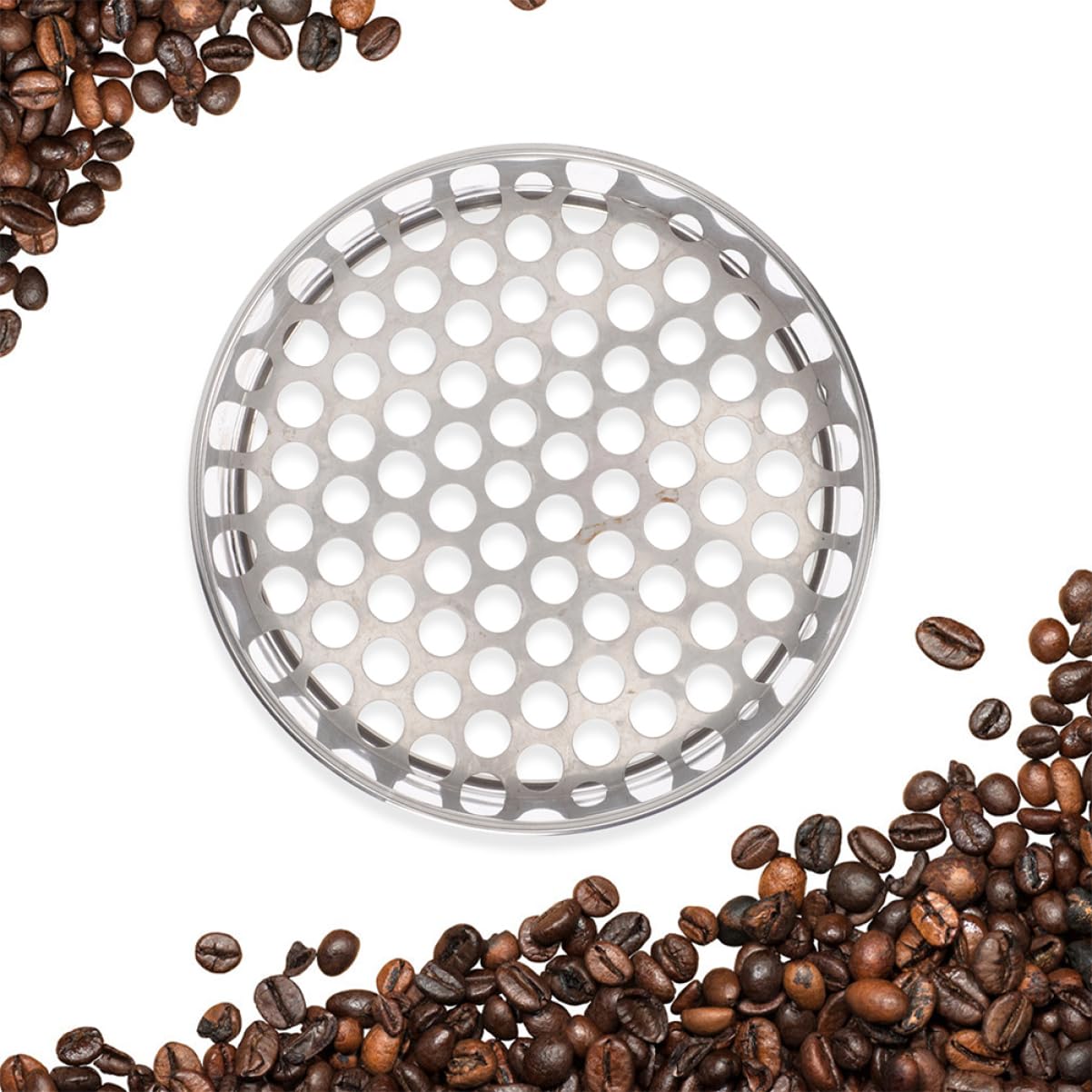 Setaccio Rotondo in Acciaio Inox 2 Pezzi per Classificazione