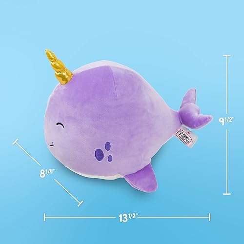 Miniatura 3 de Narwhal - Animal de peluche ultra suave, lindo juguete de narval de peluche para niños