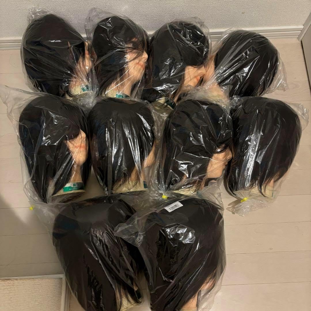 三矢 美容師国家試験用 カットウィッグ 10個 美容師国家試験実技課題