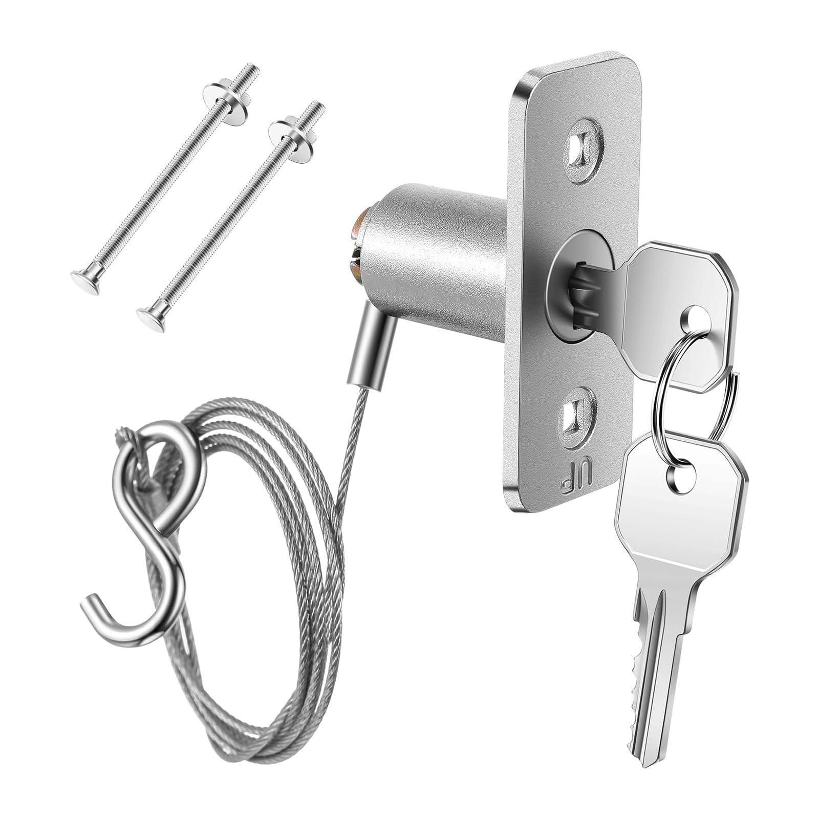Gkyqve Multicolor Emergencies Garage Door Manual Release Universals Stainless Steel Construction Without Drilling Required Compatibility Door Hardware