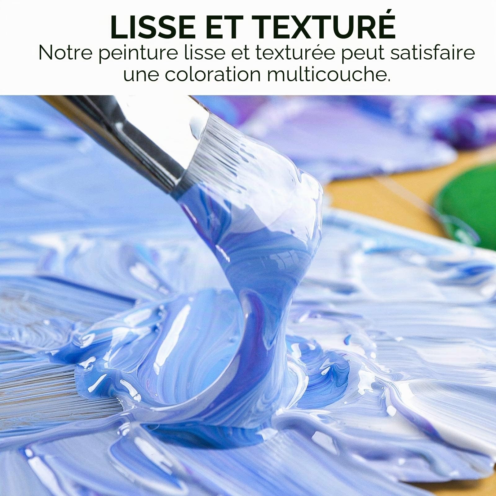 Nicpro lot peinture acrylique 14 x 500 ml, peinture acrylique gros tube en 14 couleurs, couleurs de peinture riches, acrylique non toxique pour de nombreuses surfaces, pour adultes Débutant