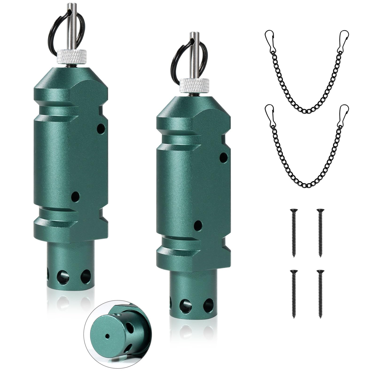 Lot de 2 avertisseurs de voyage périmétriques de calibre 12, dispositifs d'avertissement de sécurité et dissuasif d'ours, système de fil pour la protection extérieure, alarme de calibre 12 pour la